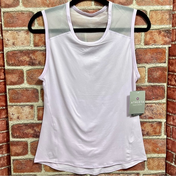Athleta Tops - Athleta unstinkable mesh back tank top lavender purple NWT Sz.XXS